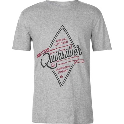 Quiksilver pánské triko Midnight Co Šedé