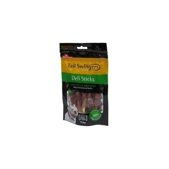 Pet Interest Deli Chewsticks with Duck - Лакомство за кучета, вкусни пръчици волска кожа увити с патешко месо, 100 гр
