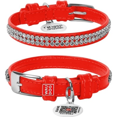 COLLAR Brilliance lakovaný kožený obojok