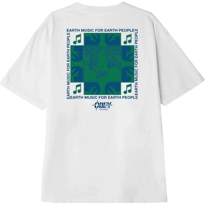 Obey Earth Music T-Shirt 166912933e-wht