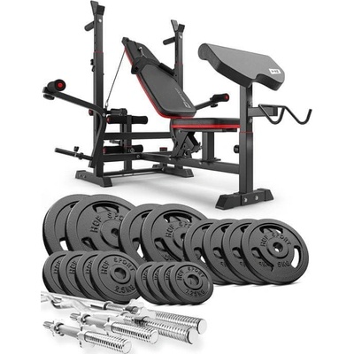 Hop- Sport Posilňovacia sada Premium 135 kg+HS-1075