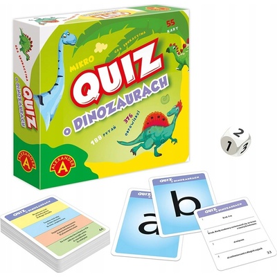 Alexander Toys Александър Микро Куиз Динозаври Настолна игра Образователен куиз (5906018028683)