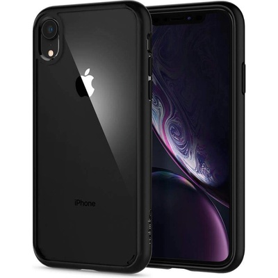 Spigen Ultra Hybrid Case - хибриден кейс с висока степен на защита за iPhone XR (черен-прозрачен)