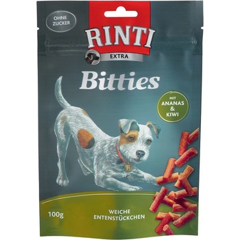 Rinti Extra Bitties kačica s ananásom & kiwi 4 x 100 g