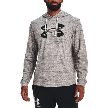 Under Armour Mikina s kapucňou UA Rival Terry Logo Hoodie-WHT 1373382-112