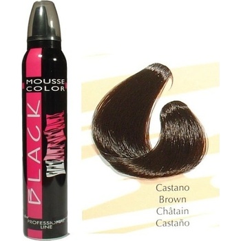 Black Color Mousse farebné penové tužidlo Brown - hnedé 200 ml