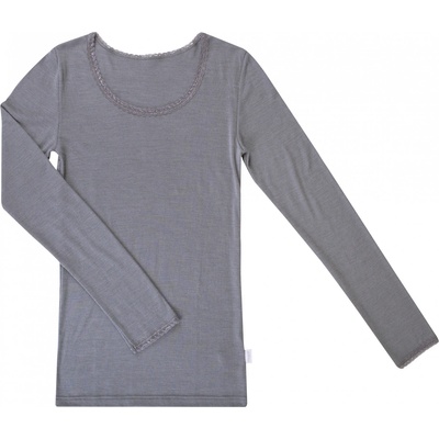 Joha Дамско мериносово термобельо Joha Women's Blouse Everyday base layer - Grey - размер XS (115-1814-0111)