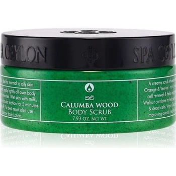 Spa Ceylon Calumba Wood telový peeling 225 g