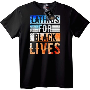 NOONEBRAND Тениска Latinos for Black Lives - S, White