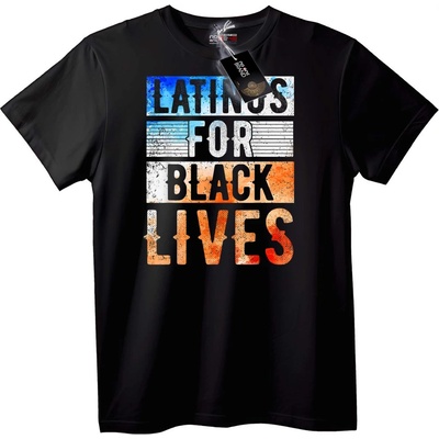 NOONEBRAND Тениска Latinos for Black Lives - S, White