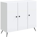 vidaXL Служебен шкаф Бяло 89 x 34, 5 x 80 см Инженерна дървесина (895565)