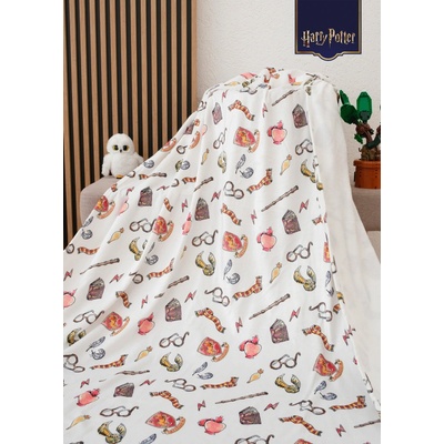 MKLuzkoviny.cz deka mikroplyš Harry Potter Nebelvír 1 150x200 – Zboží Dáma