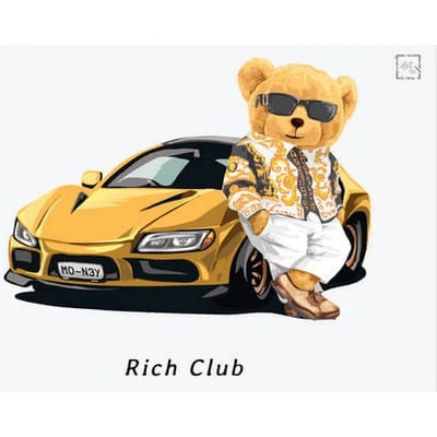 Ceduľa Bear Rich Club 2