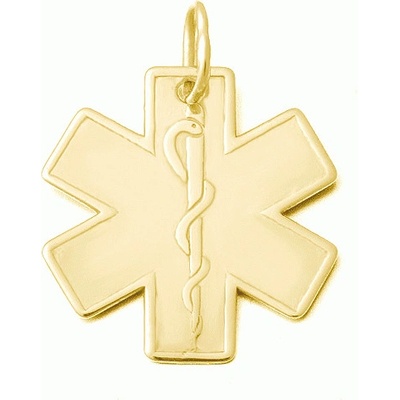 Zlatnictví Zlatíčko Zlatý přívěsek lékařský znak Aeskulapova hůl 11.00002