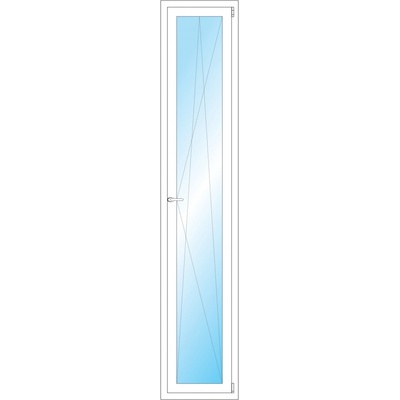 OKNA HNED Plastové okno 47x241 cm bílé otevíravé a sklopné pravé