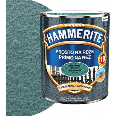 Akzo Nobel Hammerite přímo na rez 0,7L kladívkový zelená – Hledejceny.cz