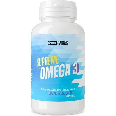 Czech Virus Supreme Omega 3 1000 mg + Vitamin E 90 kapslí