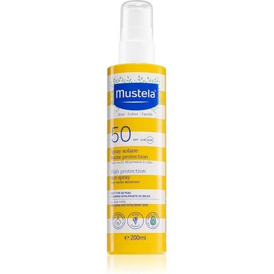 Mustela Family High Protection Sun Spray слънцезащитно мляко в спрей SPF 50+ 200ml