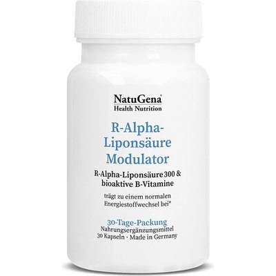 NatuGena R-алфа липоева киселина + витамини В 30 капсули | NatuGena (571360 (2018136) NTG)