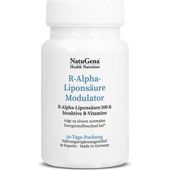NatuGena R-алфа липоева киселина + витамини В 30 капсули | NatuGena (571360 (2018136) NTG)