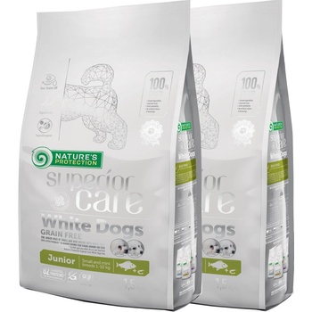 Natures Protection Superior care white dog GF junior white fish Small & Mini 2 x 10 kg