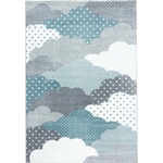 Ayyildiz Синьо-сив детски килим 80x150 cm Bambi - Ayyildiz Carpets (BAMBI801500820BLUE)