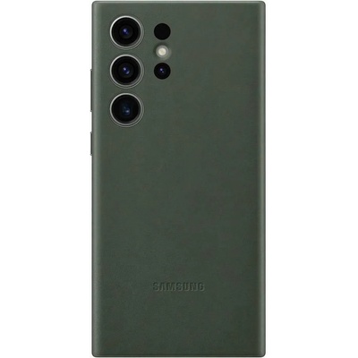 Samsung Leather Cover EF-VVS918LG - оригинален кожен кейс (естествена кожа) за Samsung Galaxy S23 Ultra (зелен)
