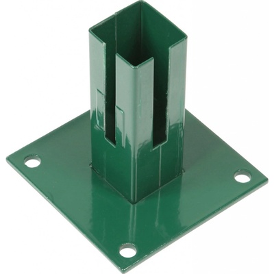 Základová nosná pätka pre rohové stĺpiky 60 x 60 mm zelená