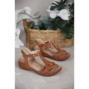 Moda Trend Дамски сандали - Таба 306456 (306456_Светло кафяв)