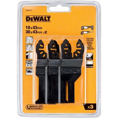 DeWALT Sada listov na rezanie dreva, dreva s klincami a sadrokartónu a PVC (3 ks) DT20713
