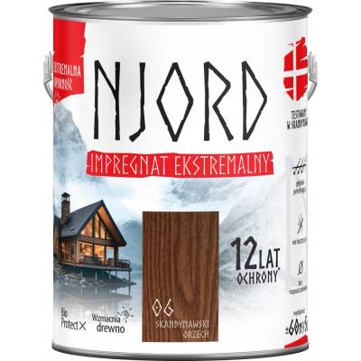 Impregnace na dřevo NJORD skandinavský ořech 5 l
