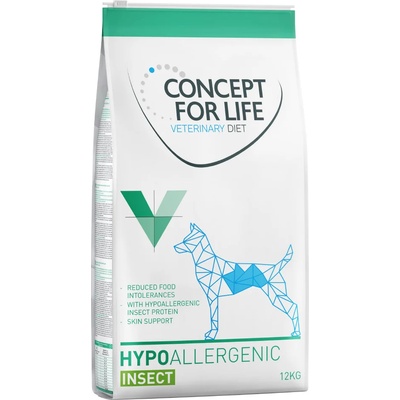 Concept for Life 12кг Hypoallergenic Insect Concept For Life Veterinary Diet, суха храна за кучета, с насекоми