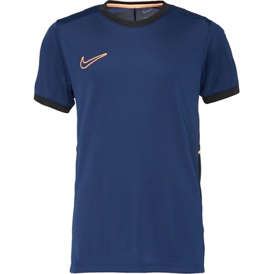 Nike Detské futbalové tričko DRI-FIT ACADEMY tmavo modrá oranžová