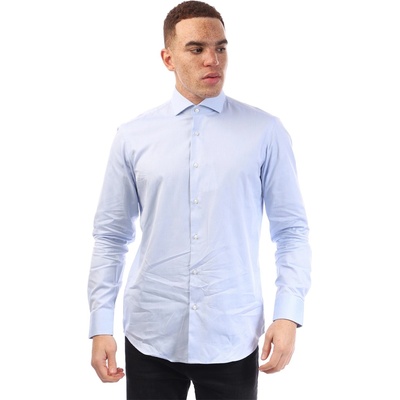 HUGO BOSS Риза с дълъг ръкав Boss Men's Joe Spread Long Sleeve Oxford Shirt - Pastel Blue