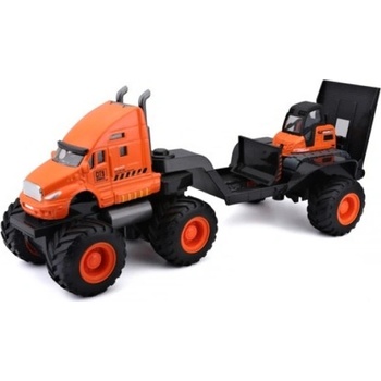 Maisto Builder Zone Quarry Haulers with Street Loader Orange 1:32