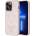 GUESS Strass Triangle Metal Logo Case - силиконов (TPU) калъф за iPhone 15 Pro (розов)