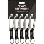 Tac Maven карабин с висулка 8mm, Silver (D25029-02)