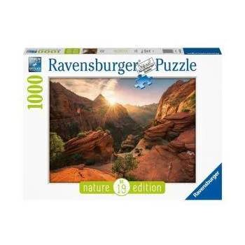 Ravensburger Пъзел Ravensburger 1000 части - Националният парк Зайон, 7016754