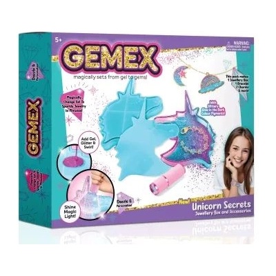 KIDSGRO Gemex: Комплект бижута от скъпоценни камъни с глава на еднорог