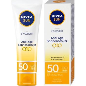 Nivea Sun Q10 Anti-age pleťový krém na opaľovanie proti vráskam SPF50 50 ml