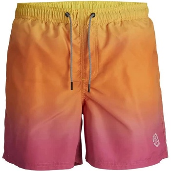 JACK & JONES Бански гащета Jack & jones 12261620 Fiji Dip Dye swimming shorts - Pink (High Visibility)