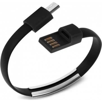 Nabíjecí a datový kabel pro Lightning - silikonový náramek