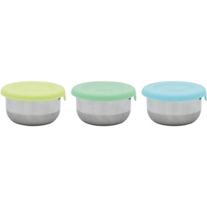 Melii Комплект купички с капак Melii - Blue, mint & lime, 3 броя (ML23900)