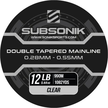 Sonik Subsonik Double Tapered Main Line Clear 990 m 0,28-0,55 mm 12 lb