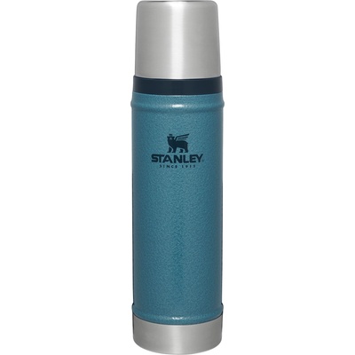 STANLEY 1913 Classic Legendary Thermos Bottle 0.59L - Thermos Keeps Hot or Cold for 18 Hours - Stainless Steel Thermos Flask - BPA Free - Dishwasher Safe - Hammertone Lake - 10-11345-043