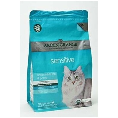 Arden Grange Sensitive Cat Ocean White Fish and Potato grain free recipe 0,4 kg