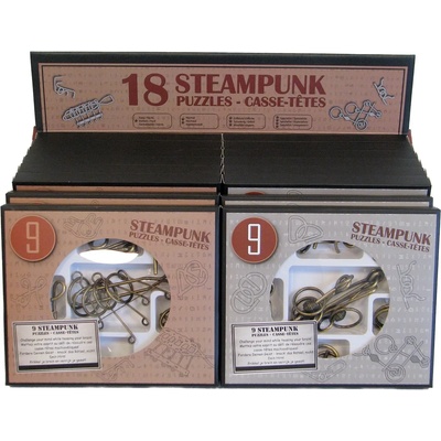 Eureka Комплект логически пъзели Eureka Steampunk Puzzles, 9 броя, Асортимент