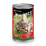 Amigos Beef Adult Cat - Консерва за израснали котки с говеждо 415 гр