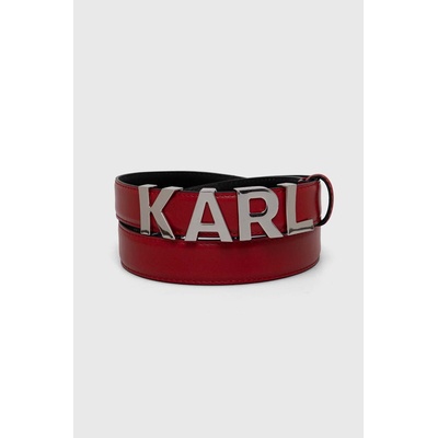 Karl Lagerfeld Кожен колан Karl Lagerfeld дамски в червено (240W3106)