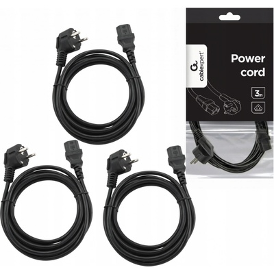 Kabel C-TECH síťový 3m VDE 220/230V napájecí PC-186-VDE-3M – Zboží Živě